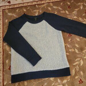 J.Crew Navy/gray soft sweatshirt